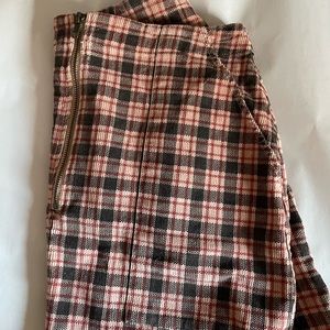 Wild Fable Plaid Skirt with front Pockets